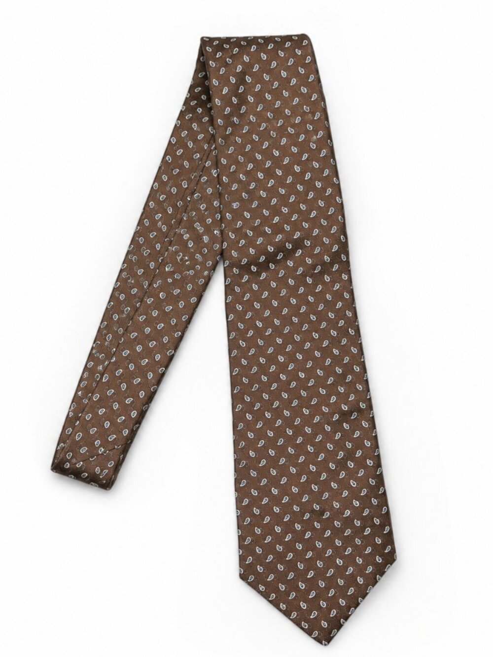 Brooks Brothers 346 Men’s 100% Silk Brown Paisley Tie 60”